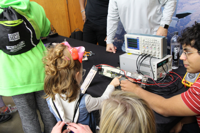 Participants were able to learn about different aerospace techonology and take home a paper airplane.