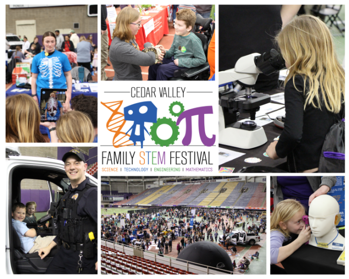 Cedar Valley family stem festival.