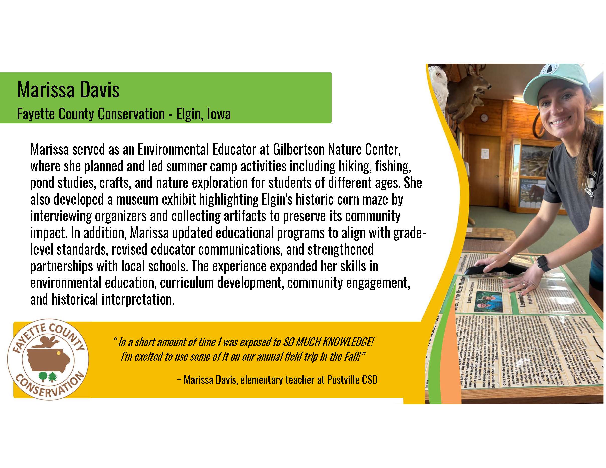 Marissa Davis Teacher Externship