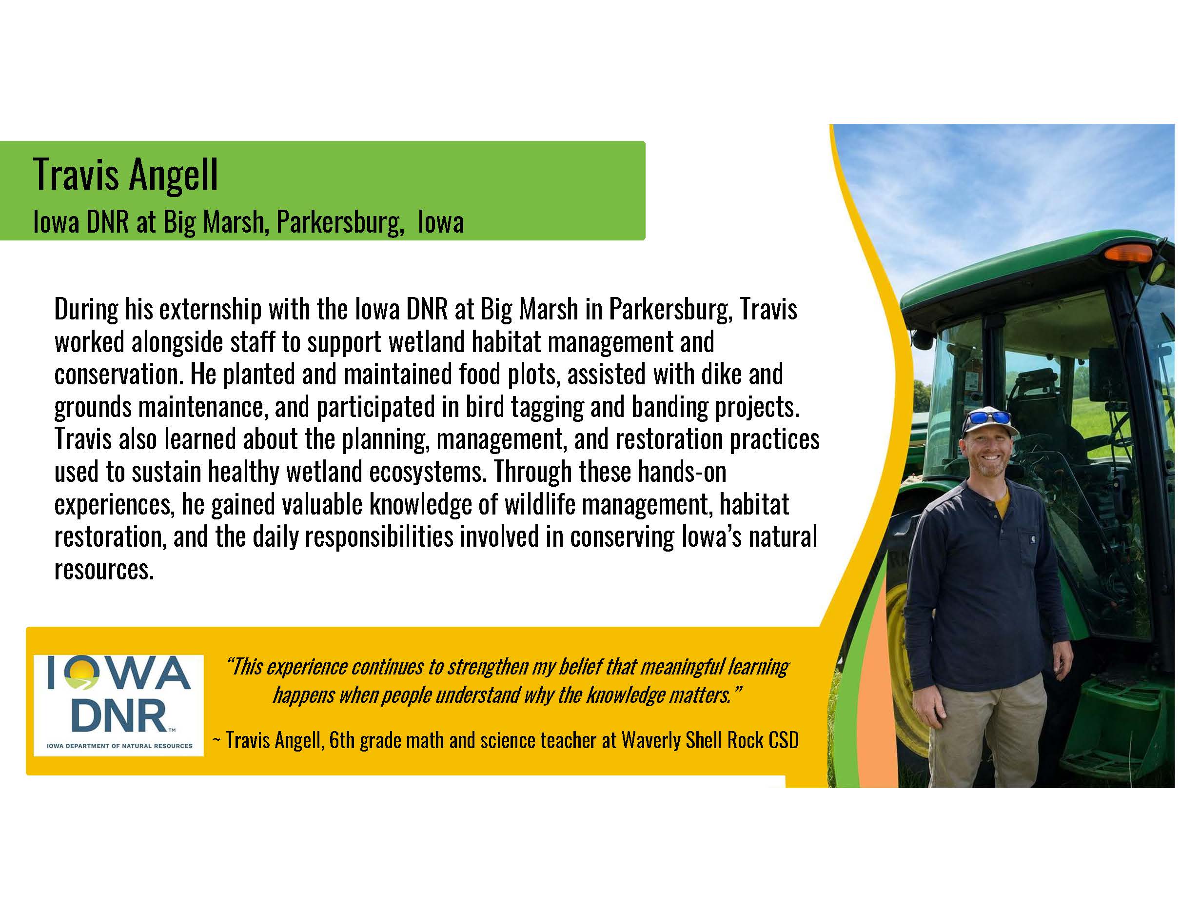 Travis Angell Teacher Externship 